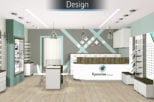Eyewise Opticians 3D design for commercial Interior design and refurbishment by Mewscraft 