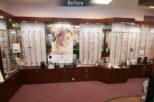 Fulgoni Opticians before commercial Interior design and refurbishment by Mewscraft 